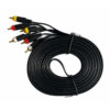 3RCA Male to 3RCA Male Audio Video Cable 9.1m – Compatible for TV, LCD, LED, DTH, DVD, VCR