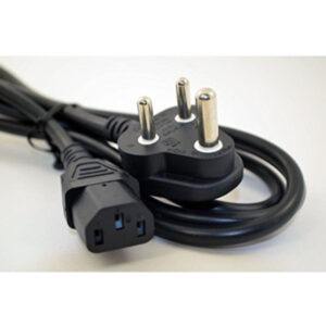 3 Pin Power Cord 1.3m for Computer Monitor, Printer, UPS, SMPS, Scanner