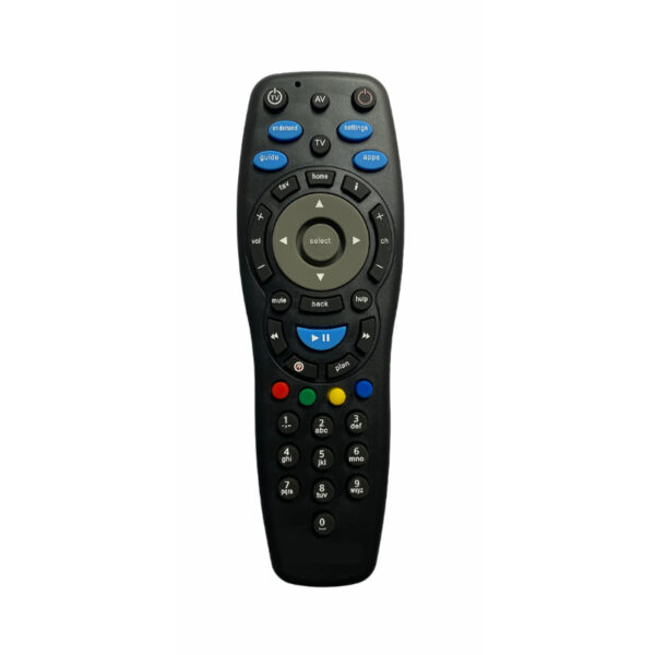 Tata Sky DTH Set Top Box Remote (With Recording) (Black)