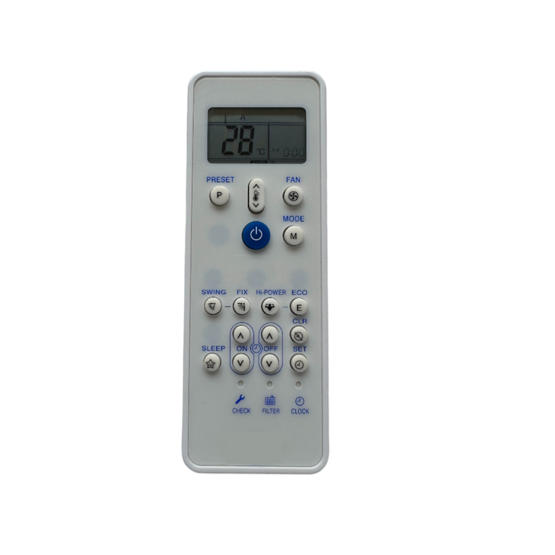 Upix Compatible Carrier AC Remote No. 212 (No Backlight)