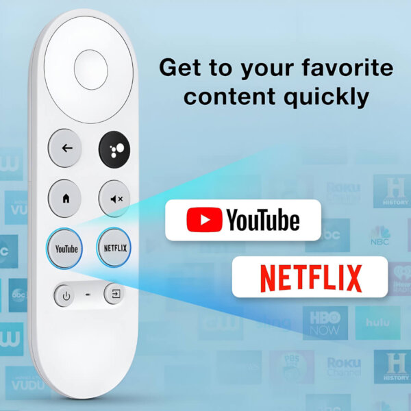 Upix Compatible for Google Chromecast Smart TV Remote No. 1273 (with Voice) - Image 4