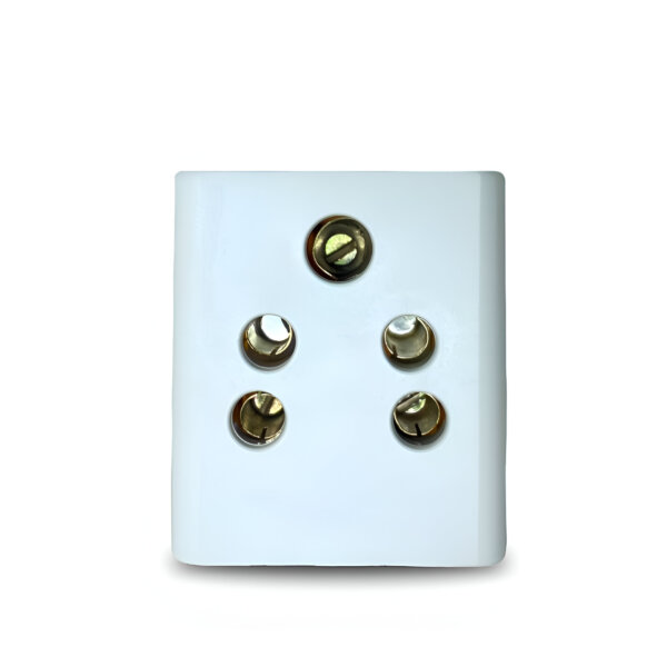 Upix 3 Pin Multi Plug Socket, (Type-D)