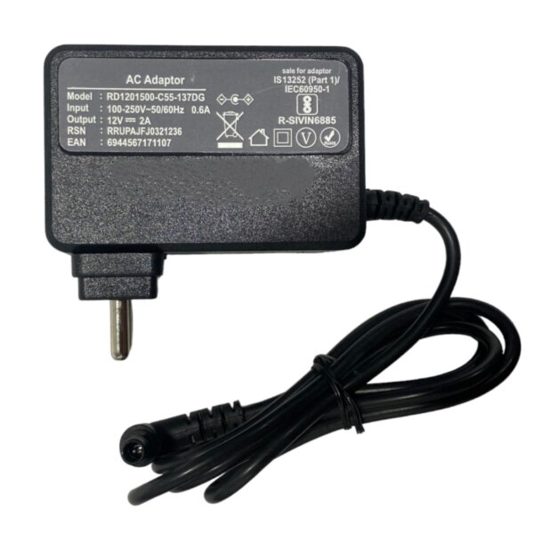 Upix 12V 2A DC Supply Power Adapter (with Centre Pin)