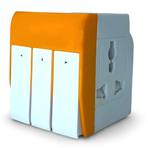 Upix 3 Pin Multi Plug Socket ?World to UK/UAE/Hong Kong (Type G) Universal Travel Adapter