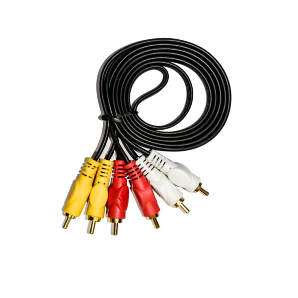 Upix 3RCA Male to 3RCA Male Audio Video Cable - 1.3m