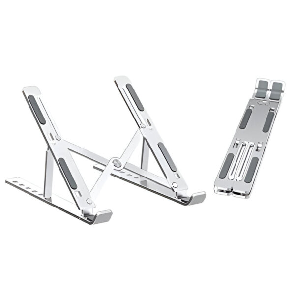 Upix 7 Angle Aluminum Laptop Stand Portable with Adjustable Height & Fully Foldable Raiser