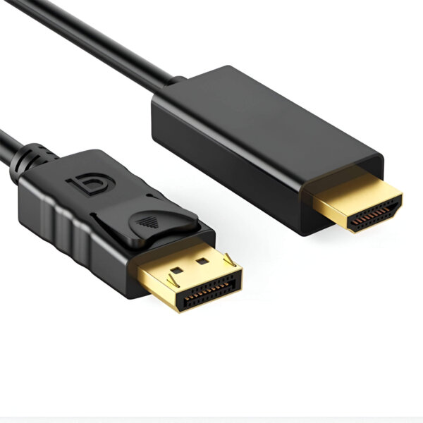 Upix 4K Display Port to HDMI Cable for Projector, Laptop, TV, Monitor, MacBook 1.5 Metres - Image 2