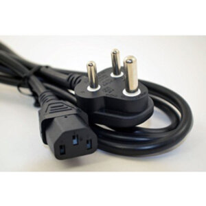Upix 3 Pin Power Cord  for Computer Monitor, Printer, UPS - 1.3m