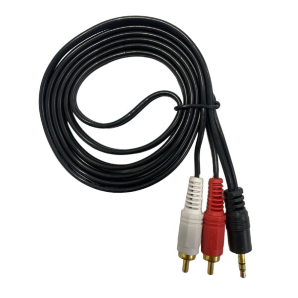 Upix 3.5mm Stereo Audio Male to 2RCA Male (EP to 2RCA) 1.3m