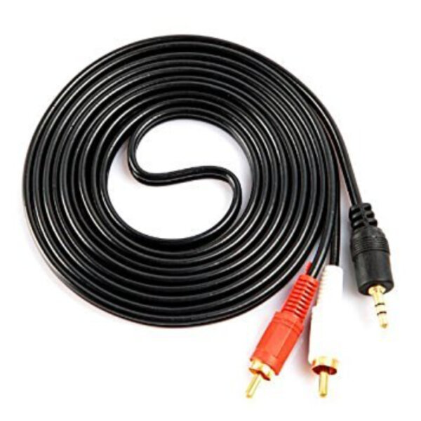 Upix 3.5mm Stereo Audio Male to 2RCA Male (EP to 2RCA) - 2.7m