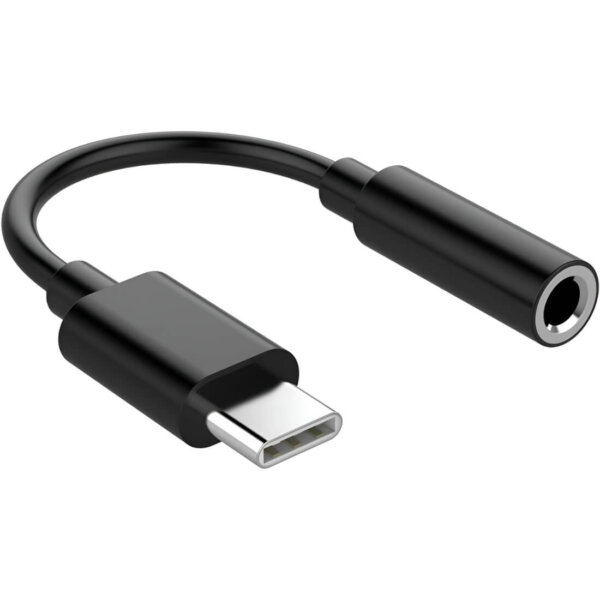 Upix Type C to 3.5 mm Audio Jack Connector, Compatible with iPhone 15 Pro Max/15 Pro/15 Plus