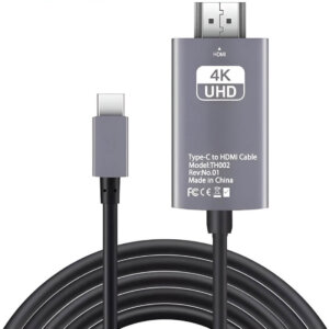 Upix USB Type C to HDMI 6.6FT 4K@30Hz, 2K@144Hz Resolution Cable