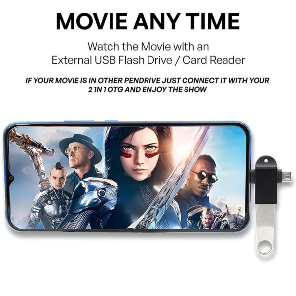 Upix 2 in1 OTG Adapter USB 3.0 to Type-C with Micro-USB Port Converter - Image 3