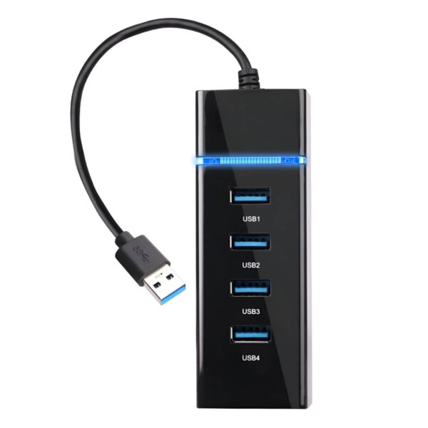 Upix 4 Port USB 3.0 Hub with Hi Speed Data Transfer