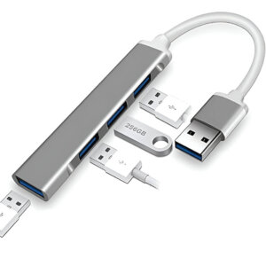 Upix 4 Port USB 3.0 Hub with Hi Speed Data Transfer