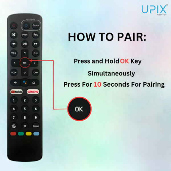 Upix Compatible for Smart Dish TV DTH Remote No. 1289 (with Voice) - Image 2