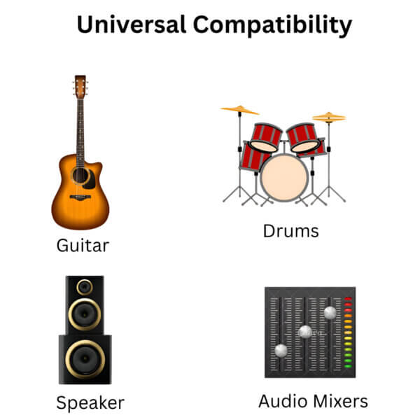 Upix Male to Male 6.35mm Amplifier to RCA Audio Cable 1.3 Meters - Image 5