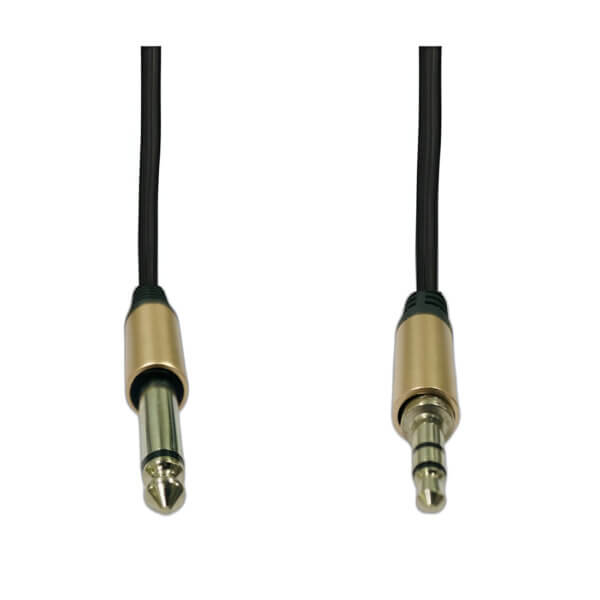 Upix Male to Male 6.35mm Stereo to Amplifier Audio Cable 1.3 Meters - Image 2