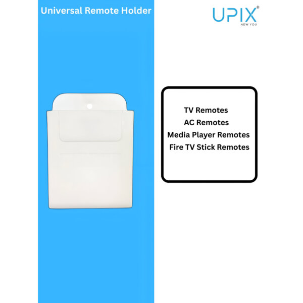 Upix Wall Shelf Remote Stand | Compatible with TV & AC Remotes - Image 8