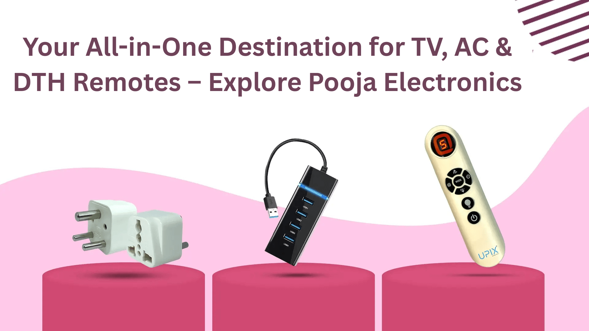 Your All-in-One Destination for TV, AC & DTH Remotes – Explore Pooja Electronics