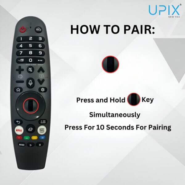 Upix Compatible for Vise Smart TV Remote No. 1317 (with Voice) (Mouse or Scroller Point) - Image 2
