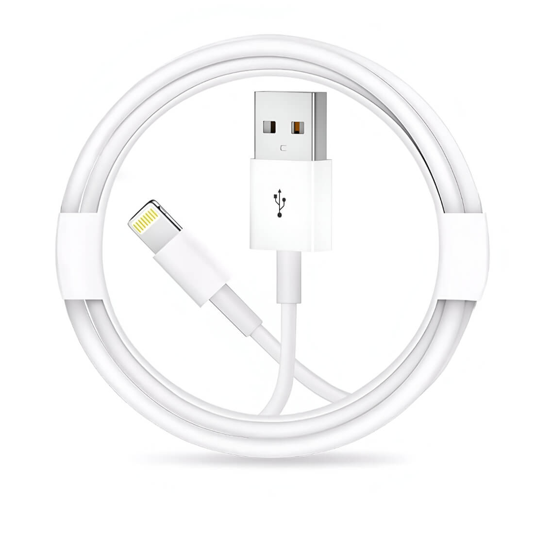 Upix Lightning to USB Cable Data Sync Fast Charging Cable, Compatible for iPhone 13, 12,11, X, 8, 7 (1 Metres) - White