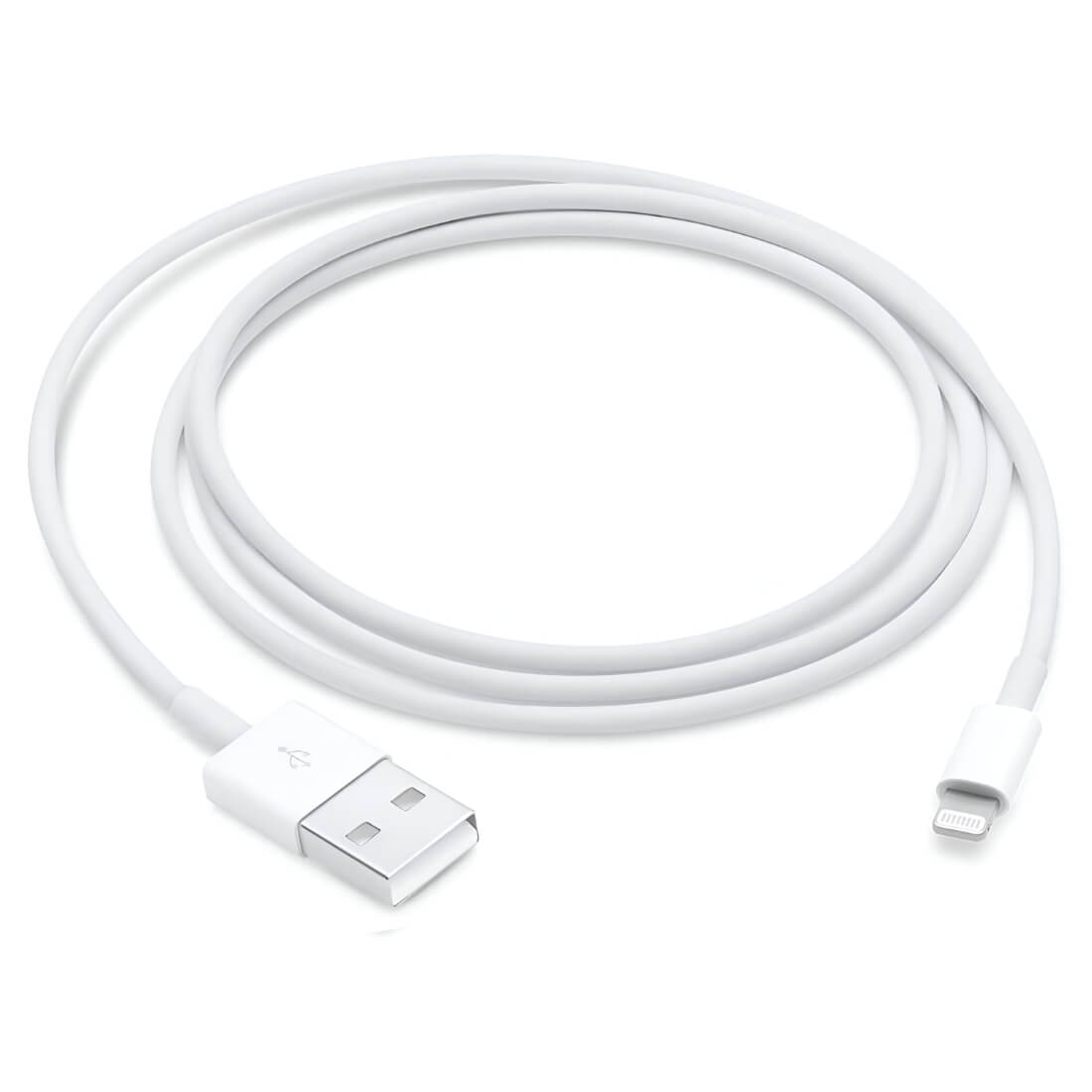 Upix Lightning to USB Cable Data Sync Fast Charging Cable, Compatible for iPhone 13, 12,11, X, 8, 7 (1 Metres) - White - Image 2