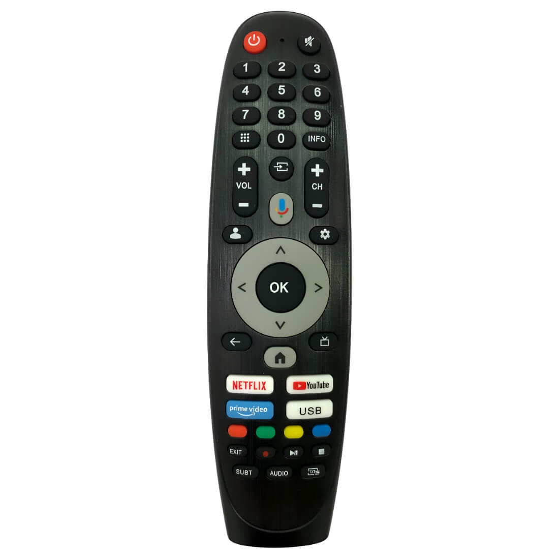 Upix Compatible for Impex Smart TV Remote No. 1342 | with Voice | Pairing is Required