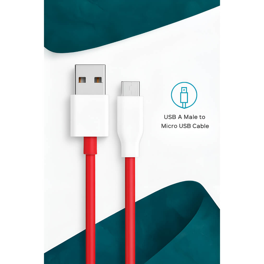 Upix USB A to Micro USB Data Sync Fast Charging Cable Compatible with All Android Mobile Phones, (1 Metres) - Image 4