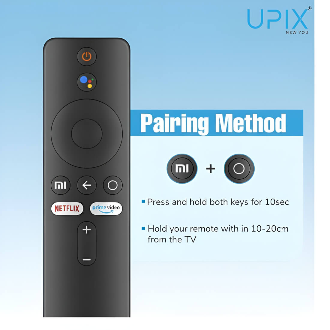 Upix Compatible Xiaomi Mi Smart TV Remote No. 874 | with Voice | Pairing is Required - Image 2