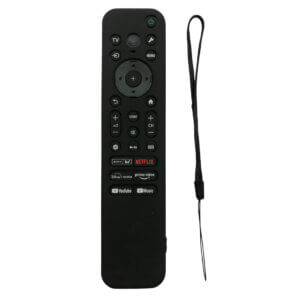 Upix Silicone Protective Cover for Sony Smart TV Remote ? Soft Silicone Case Only (Black)