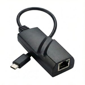 Upix USB Type C to Ethernet Adapter | Gigabit RJ45 LAN | Thunderbolt 3 Compatible | Plug & Play Wired LAN for MacBook, Laptop, iPad Pro