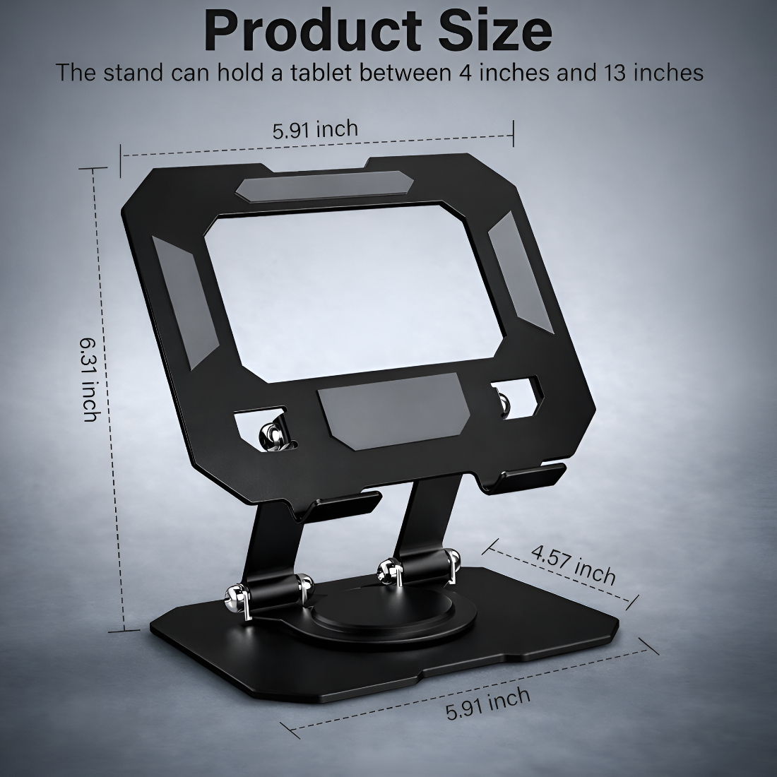 Upix Premium Adjustable Metal Mobile & Tablet Stand with 360? Rotation - Image 2