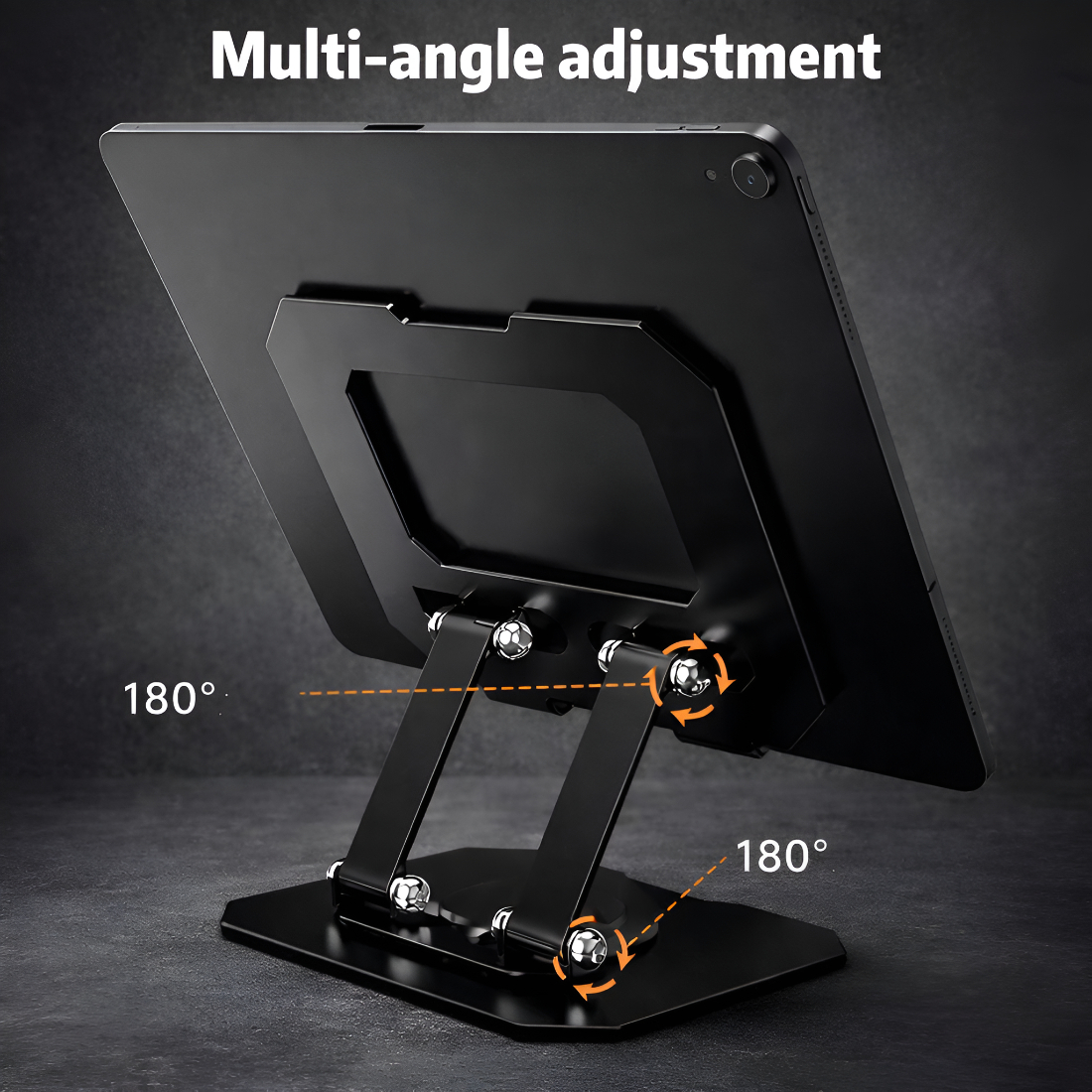 Upix Premium Adjustable Metal Mobile & Tablet Stand with 360? Rotation - Image 3