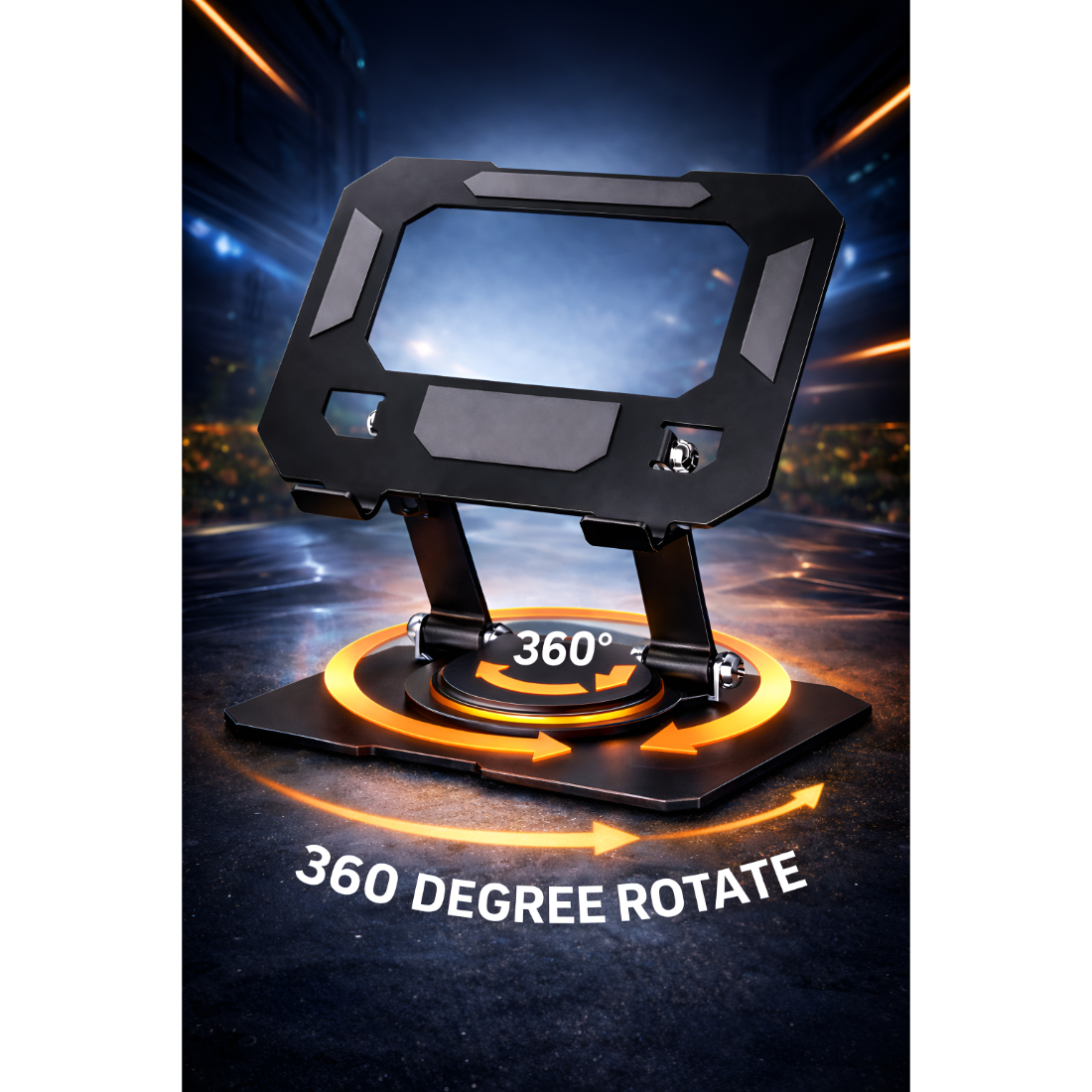 Upix Premium Adjustable Metal Mobile & Tablet Stand with 360? Rotation - Image 5