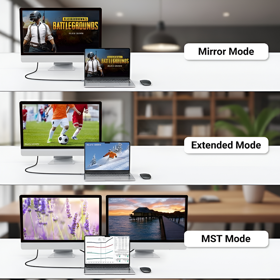 Upix Type C to DisplayPort Cable 1.5 Metres (4.92 Feet) | Thunderbolt Compatible for MacBook, Laptop, iPad, PC, Projector - Image 7